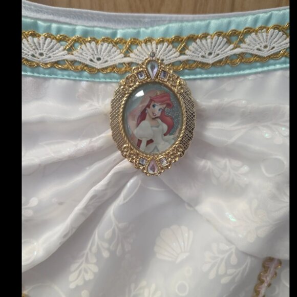 Disney Store The Little Mermaid Wedding Dress Costume For Kids *Size 9/10* - Picture 4 of 4